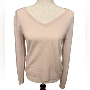 Lilla P | 100% Cashmere Sweater | Light Pink | Sz M